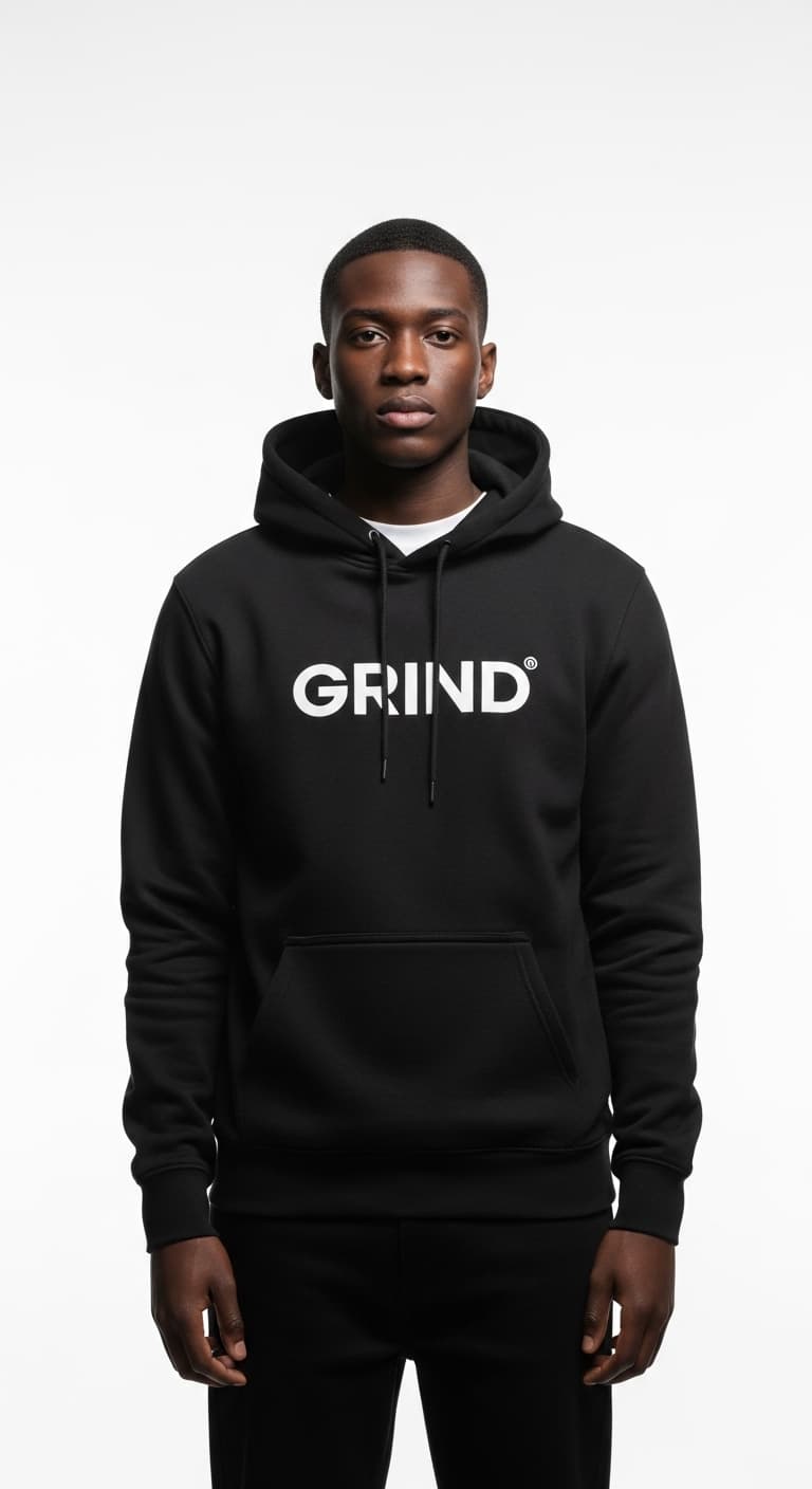 GRIND Stealth Black V2 Hoodie